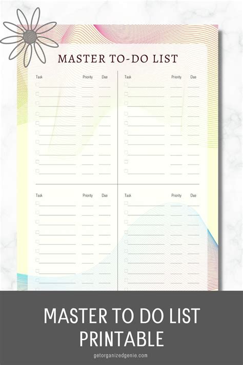 Master To Do List Template Artofit