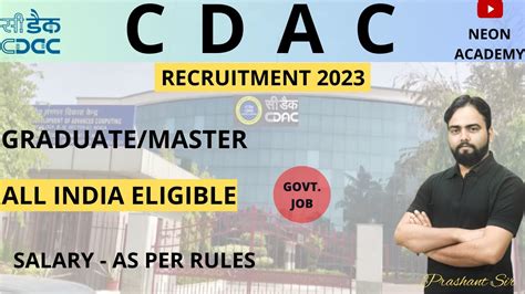 C Dac Recruitment Latest Job Vacancy Month All