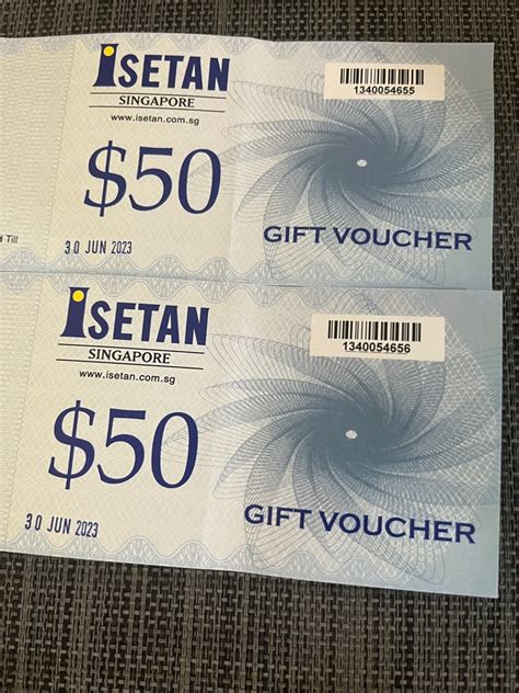 Isetan Voucher 100 Tickets Vouchers Vouchers On Carousell