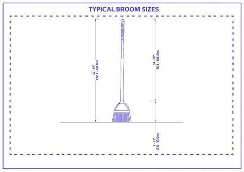 What Are The Broom Sizes With Drawings Homenish