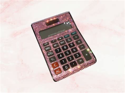 Austrian Crystal Custom Crystallized Calculator Bling Desktop Office