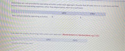 [solved] Determine Net Cash Provided By Operating Activities Under