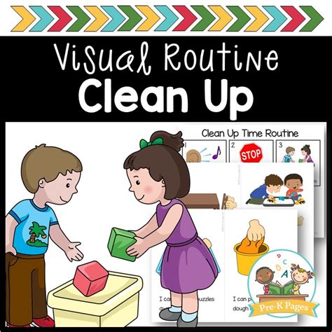 Clean Up Visual Routine Pre K Pages