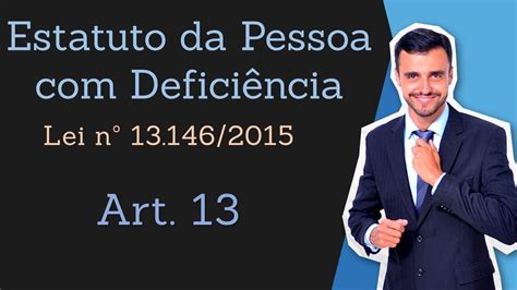 Estatuto Da Pessoa Defici Ncia Art Lei Curso