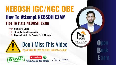 NEBSH IGC Exam Pass NEBOSH IGC Exam In First Attempt Tips To Solve