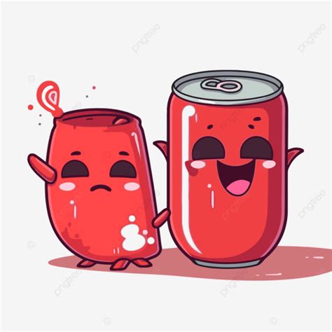 Ilustración De Clipart De Coca Cola De Una Lata De Refresco Rojo Con Un