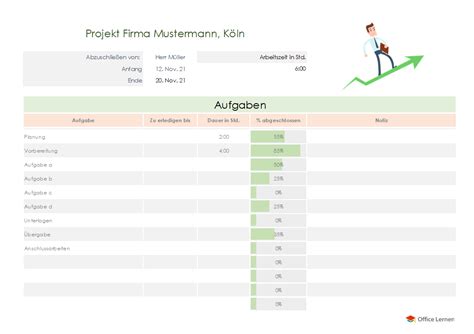 Excel Kostenlose Projektmanagement Vorlagen Office Lernen