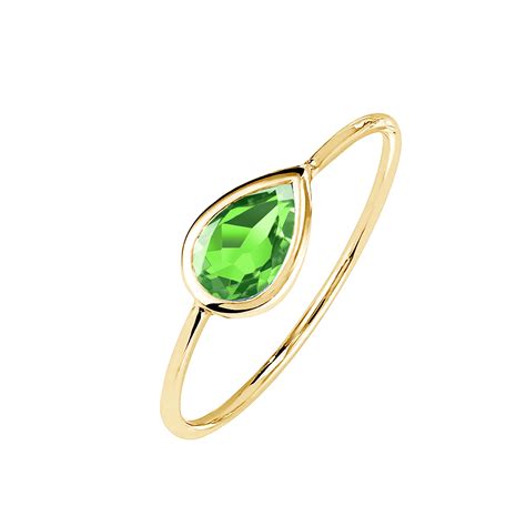 Bague Or Jaune Tsavorite Gemmyorama Gemmyo