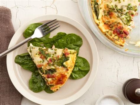 Bacon And Spinach Crustless Quiche Recipe Food Network Kitchen Food Network