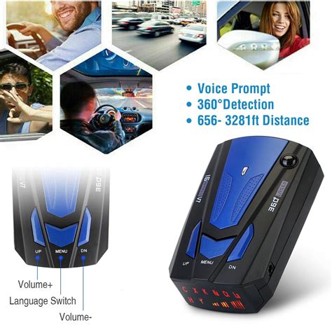 Car Radar Detector V7 16 Band 360 Camera Laser Police Safe Detector