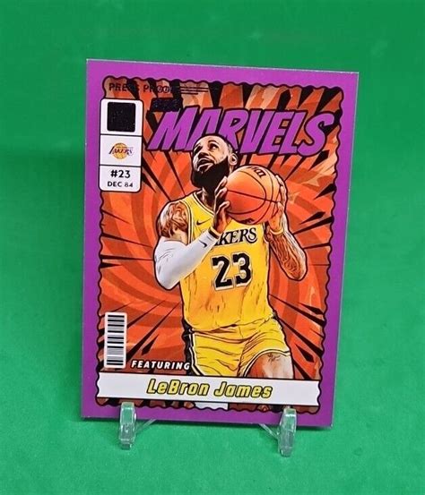 Donruss Net Marvels Press Proof Purple Lebron James Lakers