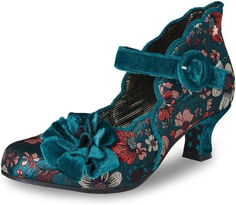 Joe Browns Couture Womens Sparrow Velvet Brocade Bar Shoes