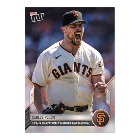 Carlos Rodón 2022 MLB TOPPS NOW Card 19 PR 406