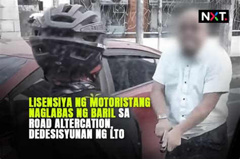 Motoristang Naglabas Ng Baril Di Sumipot Sa Lto Abs Cbn News