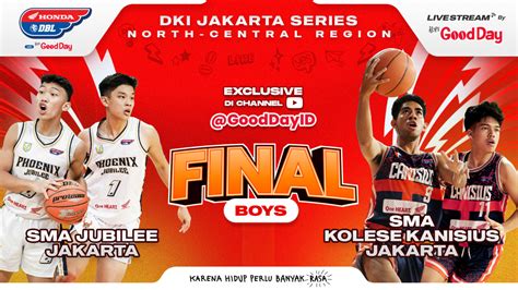 Link Live Streaming Final Party Dbl Jakarta Utara Pusat Jubilee Vs