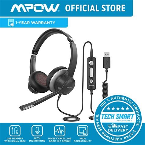 Mpow Hc Usb Headset With Microphone Comfort Fit Office Computer