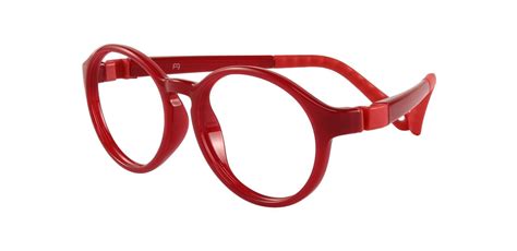 Costa Round Prescription Glasses - Red | Kids' Eyeglasses | Payne Glasses