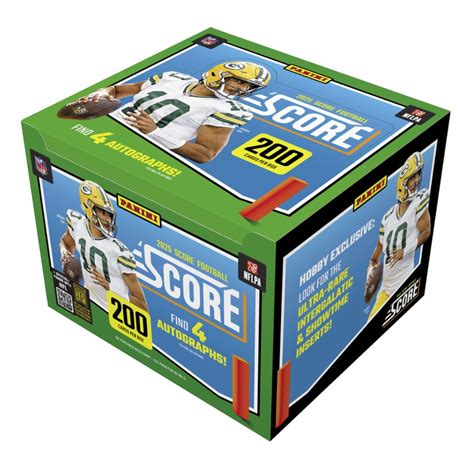panini score football hobby box diamond cards