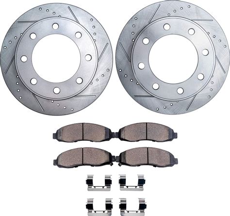 Amazon Detroit Axle Pair Front Drilled And Slotted Disc