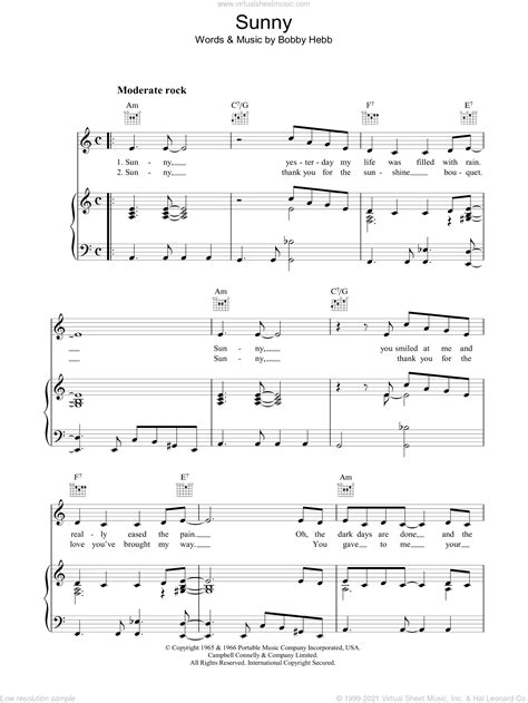 Abbreviare Prefazione malto sunny sheet music repressione Eccezionale Andare in giro