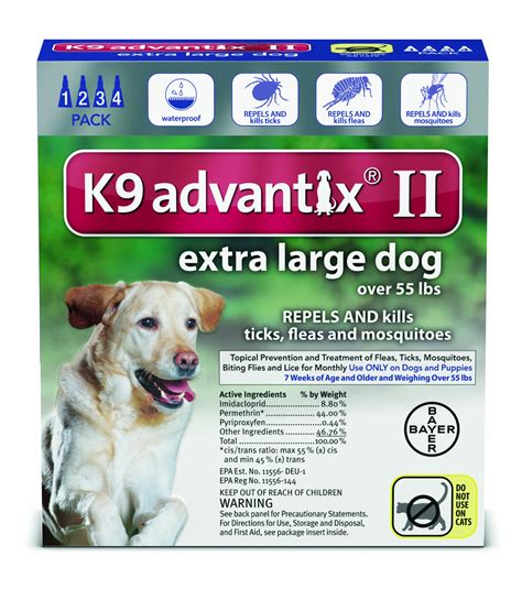 Bayer K9 Advantix Ii Flea And Tick Control Treatment For X Large Dogs