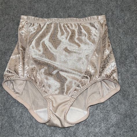 Vintage Vanity Fair Shiny Satin Panel Nylon Girdle Panties Shaper