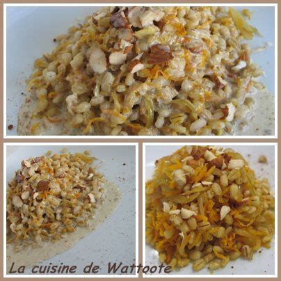 Orge mondé aux carottes et amandes sauce curry La Cuisine de Wattoote