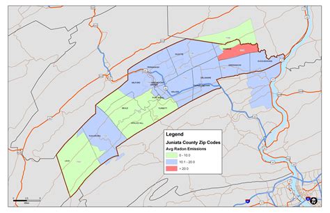 Juniata County Map