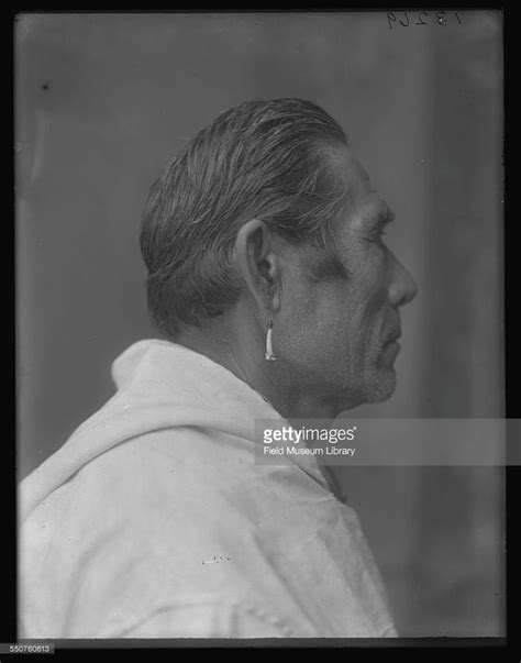 Profile Portrait Of An Unidentified Native American Man Of The Aleut