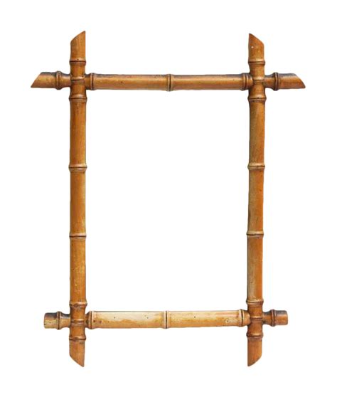 Small Bamboo Frame Mirror | Chairish