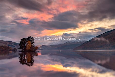 Loch Tay Sunset, Scotland - Chris Ceaser Photography