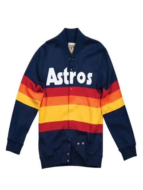 Astros Sequin Jacket L Houston Blue Bomber Jacket Prism Prestige