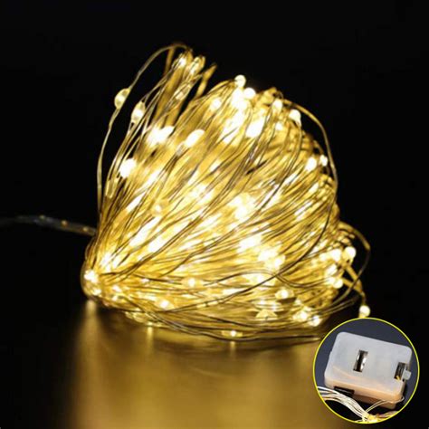 1M 2M 3M LED Battery Mini LED Copper Wire Fairy String Lights Christmas