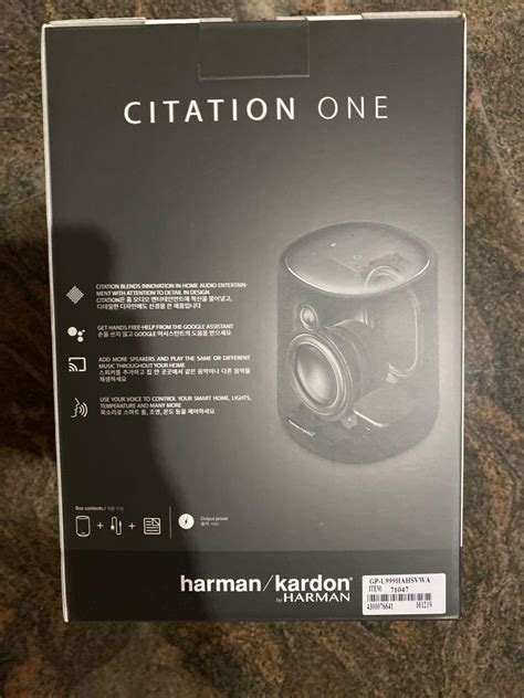 Harman Kardon Citation One, Audio, Soundbars, Speakers & Amplifiers on ...