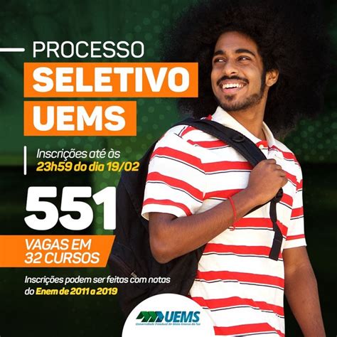 UEMS abre 551 vagas para 32 cursos em 13 cidades AgoraMS O Endereço