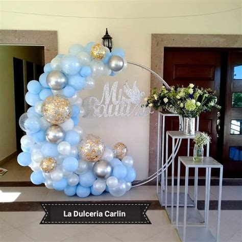 Pin de Laura Martínez en bautizo Decoración con globos bautizo Ideas