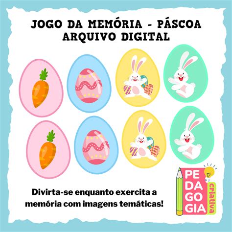 Jogo Da Memoria Páscoa - Jogos Da Memoria Da Pascoa - RETOEDU