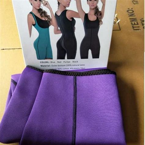 Women Neoprene Full Body Shaper Ultra Sweat Sport Sauna Suit Xs 2xl