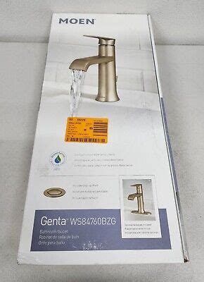 Moen Genta Single Hole Single Handle Bathroom Faucet Brushed Nickel