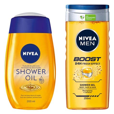 Nivea Natural Doucheolie Showergel Men Pakket Plein Nl