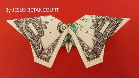 Money Origami Butterfly Tutorial Youtube