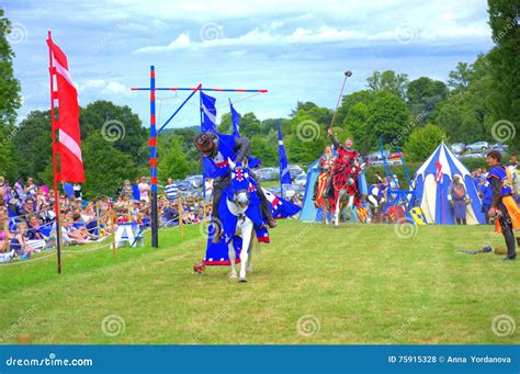 Medieval Knights Tourney Editorial Stock Photo Image Of Colorful