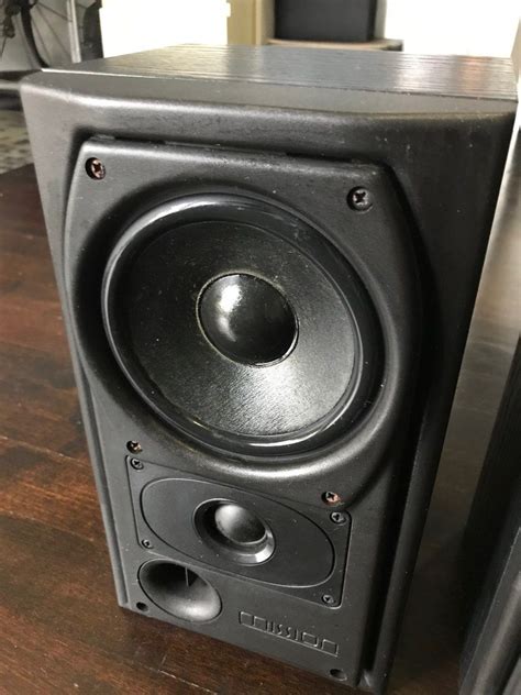 Mission Bookshelf Speakers I With Original Wall Mount Brackets