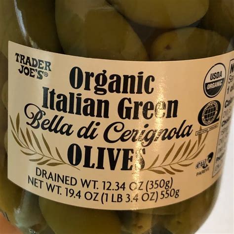 Trader Joe S Organic Green Bella Di Cerignola Olives Review Abillion