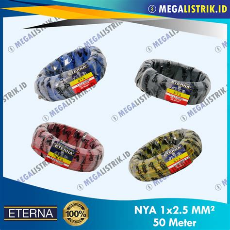 Jual Eterna Kabel Listrik Kawat Engkel Nya 2 5 Mm 50 Meter