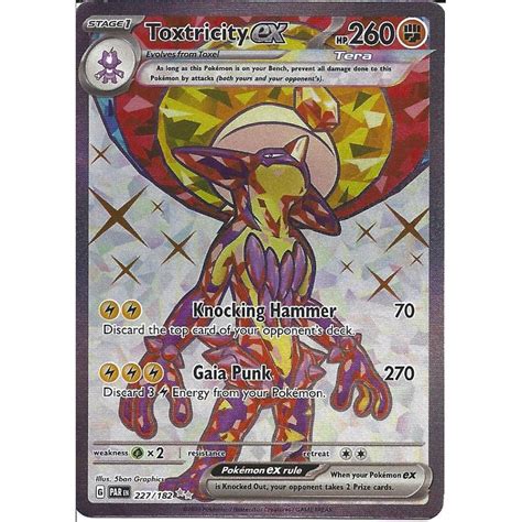 Pokemon Trading Card Game 227 182 Toxtricity Ex Rare Ultra Card