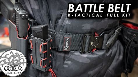 Tactical Battle Belt Loadout Kit Molle Padded Metal Buckle