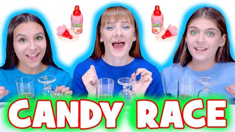 Asmr Candy Race Drink Race Eating Sounds Mukbang Youtube