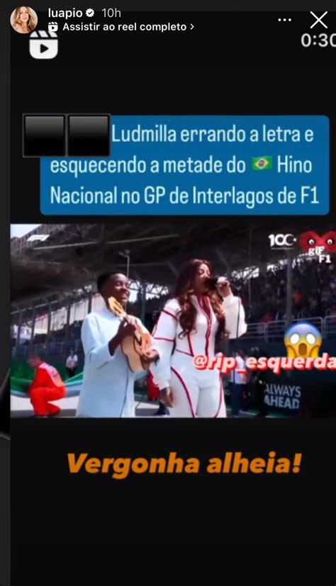 F S Invadem Perfil De Piovani E Saem Em Defesa De Ludmilla Ap S