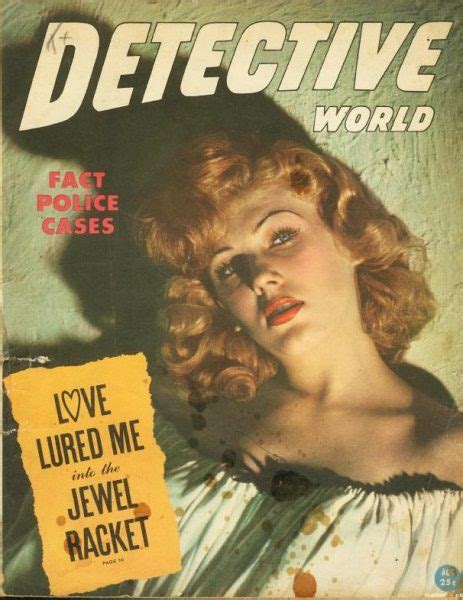 Detective World August 1947 Detective World Magazine Detectiv